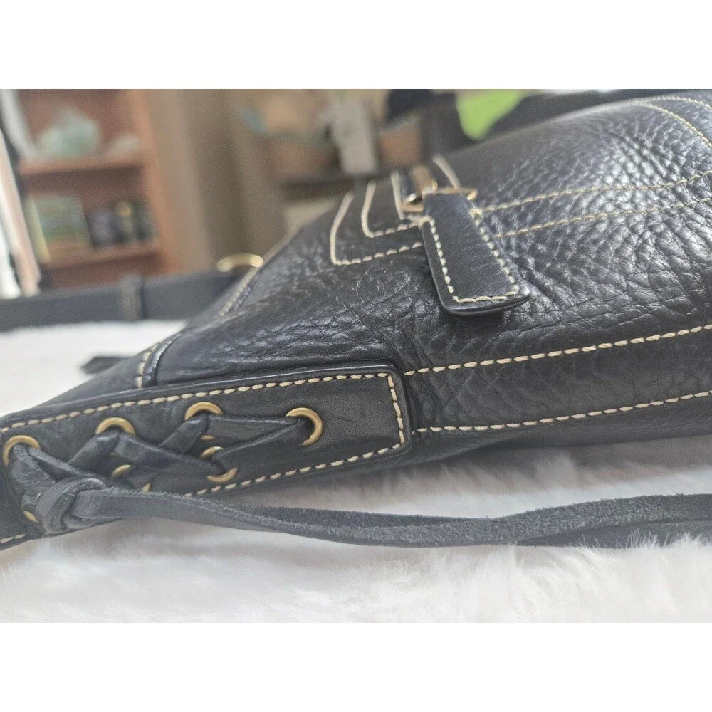 Rare Vintage Coach Heritage Web Leather Sling Bag-Black